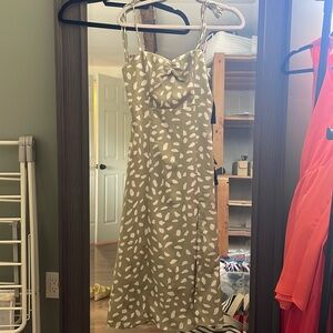 Lulus “Party in Paris” sage green dress !! NEW WITH TAGS